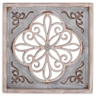 DecMode Gray Metal Reel Film Wall Decor