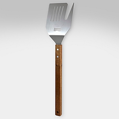 Flipfork BOSS 5-in-1 Multi-Grilling &amp; BBQ Tool with Acacia Wood Handle. View a larger version of this product image.