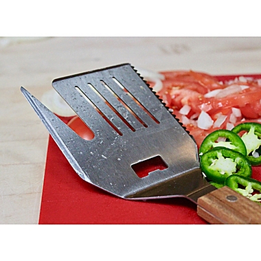 Flipfork BOSS 5-in-1 Multi-Grilling &amp; BBQ Tool with Acacia Wood Handle. View a larger version of this product image.
