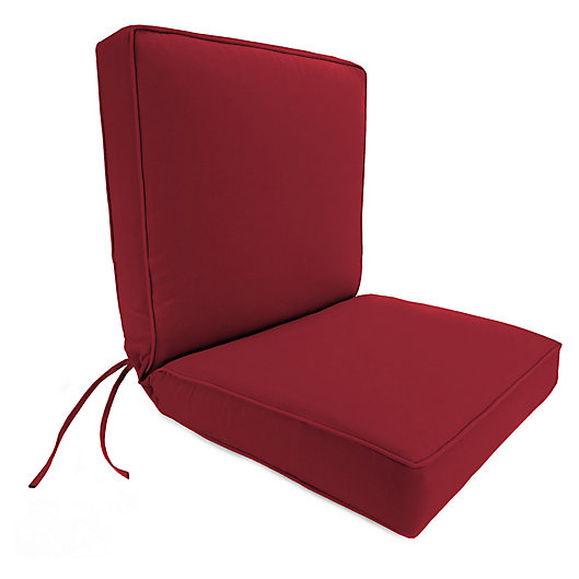 Alternate image 1 for Solid Boxed Edge Dining Chair Cushion in Sunbrella®