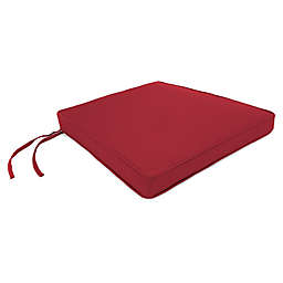 Solid Trapezoid Boxed Edge Chair Cushion in Sunbrella® Fabric