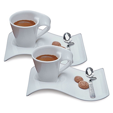 Villeroy &amp; Boch New Wave White 6-Piece Espresso Set. View a larger version of this product image.