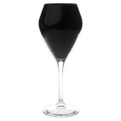 black drinking glasses