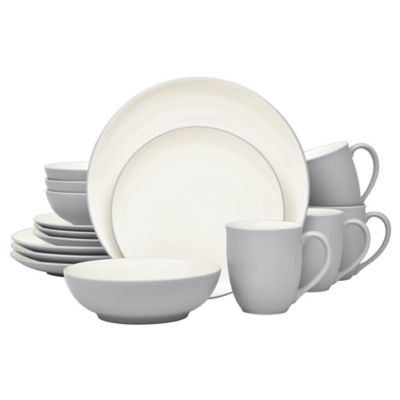 Colorwave Coupe 16-Piece Dinnerware Set 