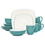 Noritake&reg; Colorwave Square 16-Piece Dinnerware Set in Turquoise