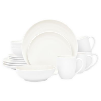 Noritake&reg; Colorwave Coupe 16-Piece Dinnerware Set in White