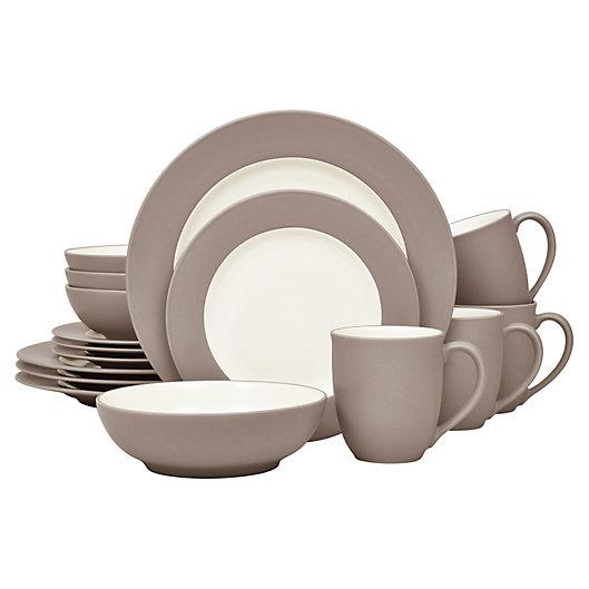 Alternate image 1 for Noritake® Colorwave Rim 16-Piece Dinnerware Set in Clay