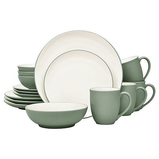Alternate image 1 for Noritake® Colorwave Coupe 16-Piece Dinnerware Set in Green