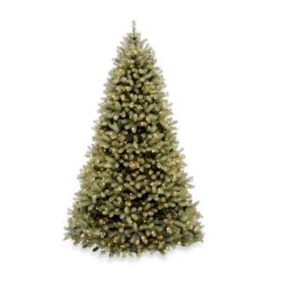 National Tree Company 7-Foot 6-Inch Feel-Real Down Swept Douglas Fir Christmas Tree w/Clear Lights