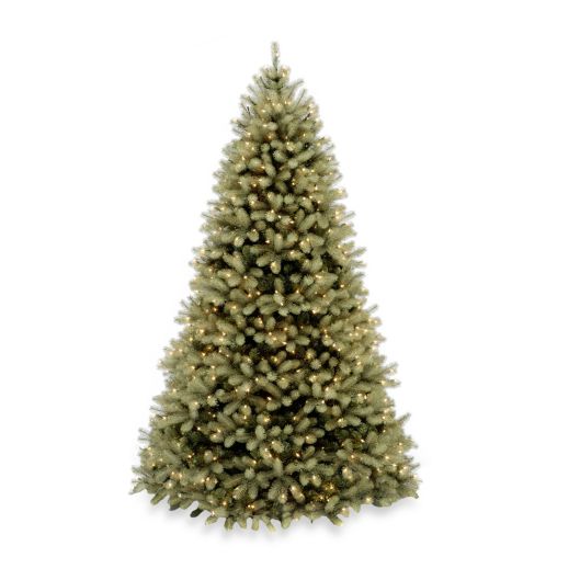 National Tree Company 7 Foot 6 Inch Feel Real Down Swept Douglas Fir Christmas Tree W Clear Lights Bed Bath Beyond