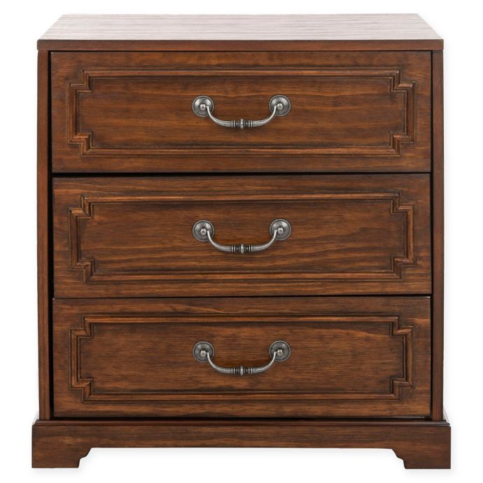 Safavieh Leighton 3Drawer Nightstand Bed Bath & Beyond