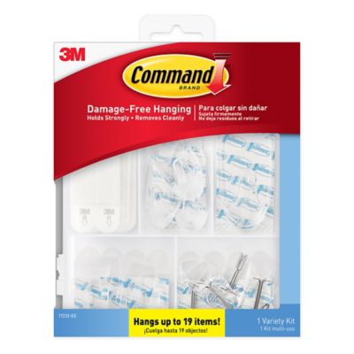 3M Command&trade; Variety Hanging Kit in Clear (Pack of 19)