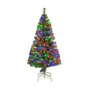 National Tree Company 5-Foot Fiber Optic Evergreen Pre-Lit Christmas Tree with Multicolored Lights