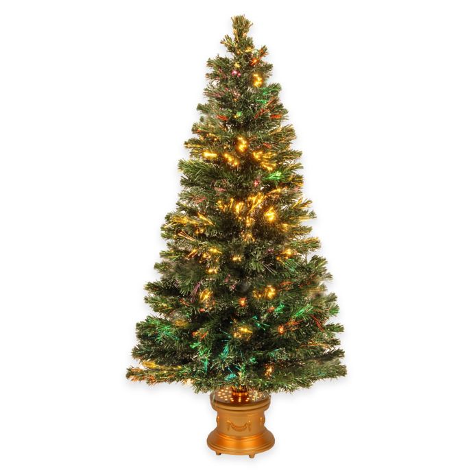 National Tree 5Foot Fiber Optic Evergreen Fireworks PreLit Christmas