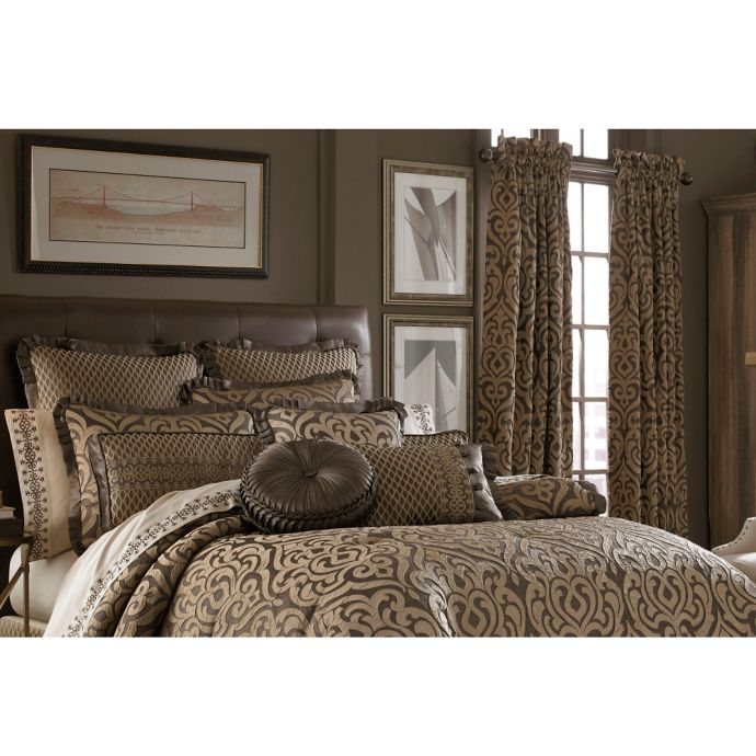 J Queen New York Luxembourg Comforter Set In Mink Bed Bath