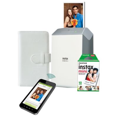 Fujifilm Instax® Share Smartphone SP-2 Printer and Instax Square 10-Pack Film Bundle