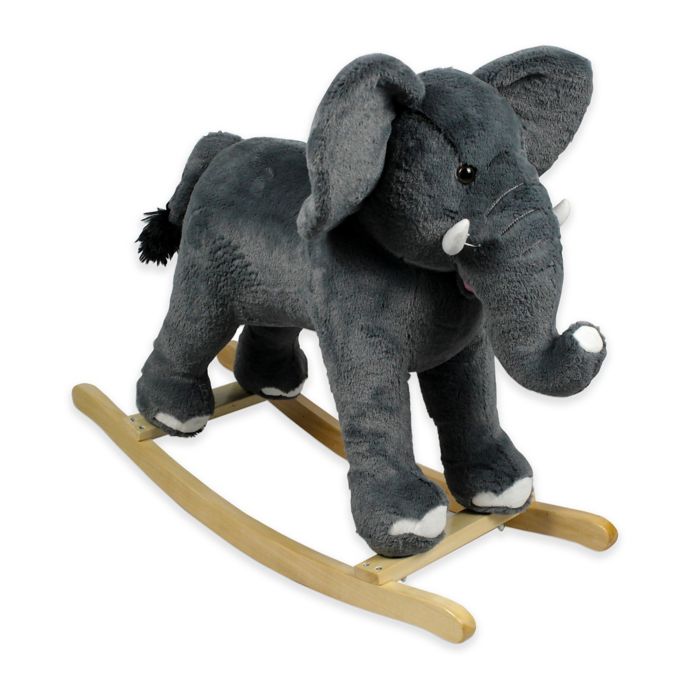 stuffed elephant rocking horse