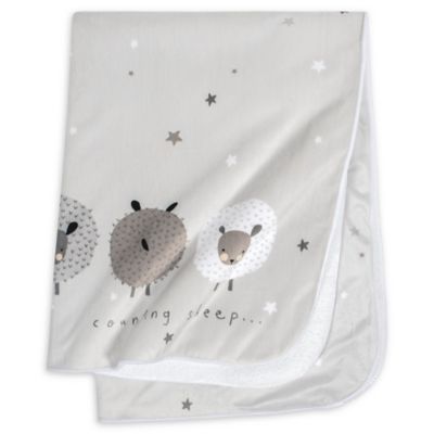 Just Born&reg; One World&trade; Counting Sheep Baby Blanket in Grey
