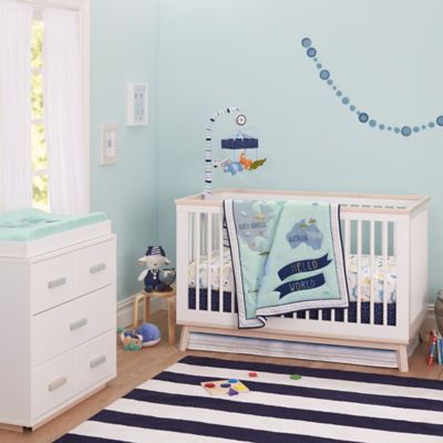 coordinating boy and girl baby bedding