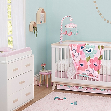 Just Born&reg; One World&trade; Collection Blossom Crib Bedding Collection. View a larger version of this product image.
