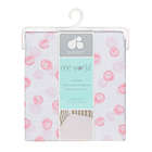Alternate image 2 for Just Born&reg; One World&trade; Collection Blossom Polka Dot Fitted Sheet in Pink/White