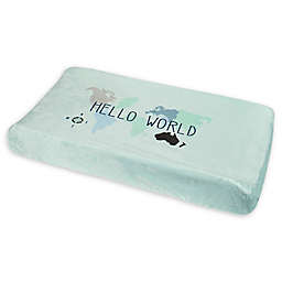Just Born® One World™ Collection Dear World Changing Pad Cover in Blue