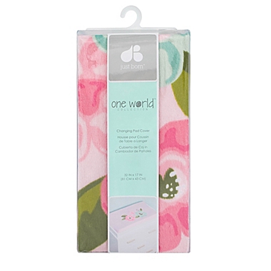 Just Born&reg; One World&trade; Collection Blossom Changing Pad Cover Pink. View a larger version of this product image.
