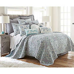 Levtex Home Tania Reversible Full/Queen Quilt Set in Grey/Blue