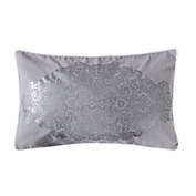 Levtex Home Assam Silver Foil Oblong Throw Pillow in Grey