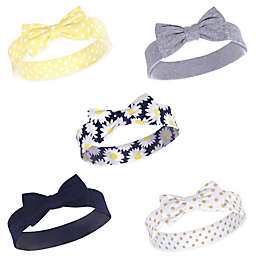 Hudson Baby® Size 0-24M 5-Pack Daisy Headbands in Yellow