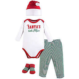 Little Treasures 4-Piece Santa's Helper Holiday Gift Set in Red