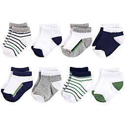Yoga Sprout Size 6-12M 8-Pack No-Show Socks in Green