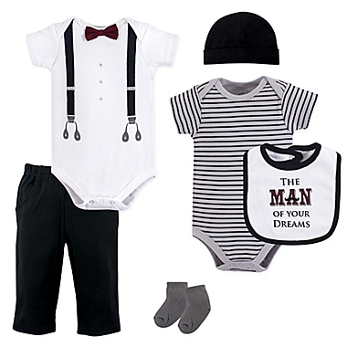 Little Treasures Size 6-9M 6-Piece Man Of Your Dreams Layette Set. View a larger version of this product image.
