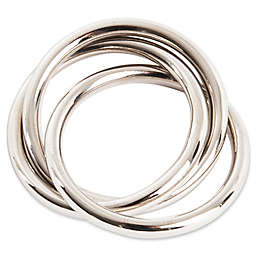 Saro Lifestyle Three Rings Napkin Rings (Set of 4)