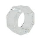 Alternate image 0 for Saro Lifestyle Octagonal Napkin Rings in Clear (Set of 4)