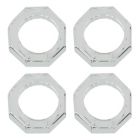 Alternate image 1 for Saro Lifestyle Octagonal Napkin Rings in Clear (Set of 4)