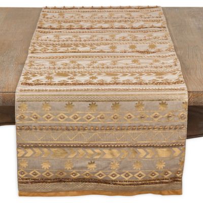Table Cloth Runner Beaded Decorative 32" x 32" Code # 9068 
