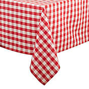 Saro Lifestyle Gingham 72-inch Square Tablecloth in Red