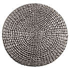 Alternate image 2 for Saro Lifestyle Kailua Hyacinth Round Placemats in Silver (Set of 4)