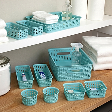 Advantus 10-Piece Weave Bin Organizing Set. View a larger version of this product image.