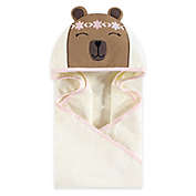 Hudson Baby&reg; Boho Bear Hooded Towel in Pink