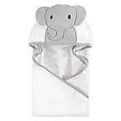 Hudson Baby&reg; Modern Elephant Hooded Towel in White