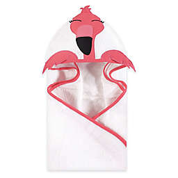 Hudson Baby® Modern Flamingo Hooded Towel in Pink