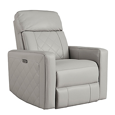Westwood Design Soho USB Power Glider Recliner in Cloud. View a larger version of this product image.