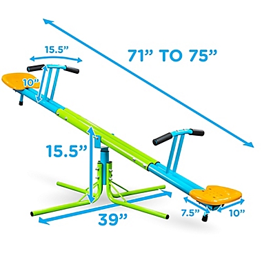 Pure Fun&reg; Heavy-Duty 360 Kids Swivel Seesaw. View a larger version of this product image.