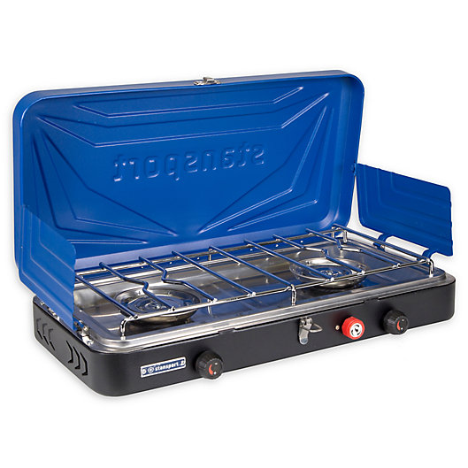 Alternate image 1 for Stansport® Outfitter 212-50 2-Burner Propane Outdoor Stove in Blue