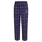 Alternate image 2 for Collegiate Men&#39;s Flannel Plaid Pajama Pant with Left Leg Team Logo