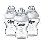 Alternate image 0 for Tommee Tippee Closer to Nature 3-Pack 9 oz. Clear Baby Bottles