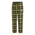 Alternate image 3 for NFL Men&#39;s Flannel Plaid Pajama Pant with Left Leg Team Logo Collection