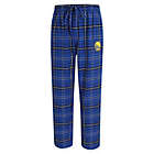Alternate image 3 for NBA Men&#39;s Flannel Plaid Pajama Pant with Left Leg Team Logo Collection